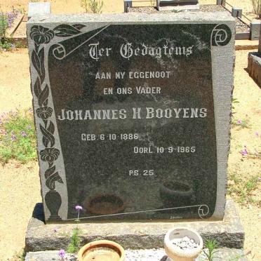 BOOYENS Johannes H. 1886-1965