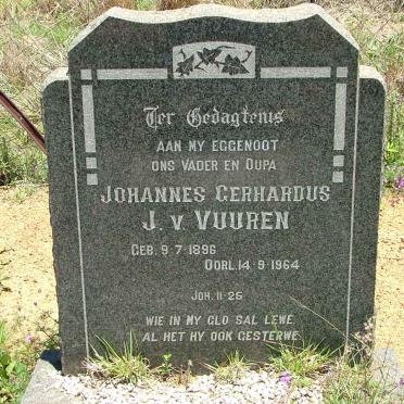 VUUREN Johannes Gerhardus, J.v. 1896-1964