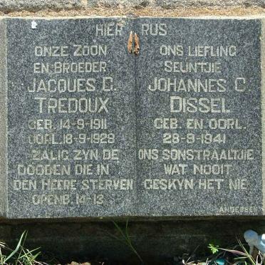 TREDOUX Jacques G. 1911-1928 :: DISSEL Johannes C. 1941-1941
