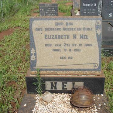 NEL Elizabeth M. nee VAN ZYL 1882-1961