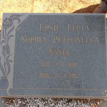 YSSEL Elsie Lucia Sophia Petronella 18?0-1987