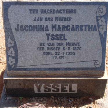 YSSEL Jacomina Margaretha voorheen VAN DER MERWE nee VISSER 1876-1955