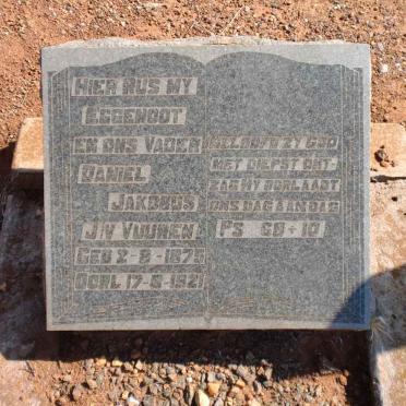 VUUREN Daniel Jakobus, J.V. 1875-1921