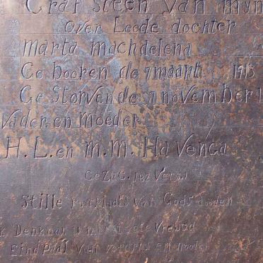 HAVENGA Marta Machdelena 1915-1915