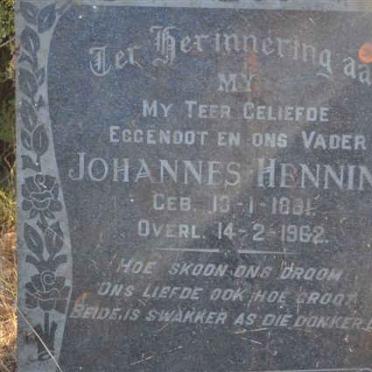 ASWEGEN Johannes Henning, van 1881-1962
