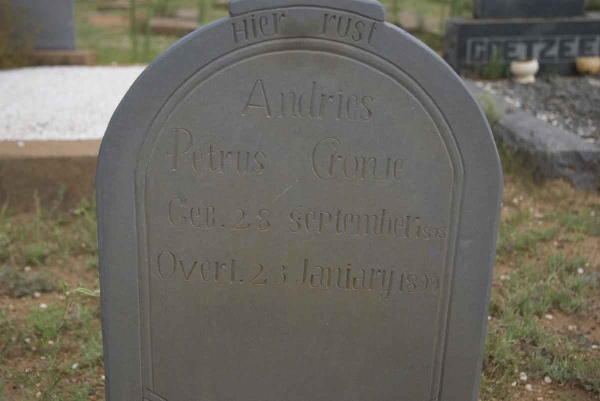 CRONJE Andries Petrus 1898-1899