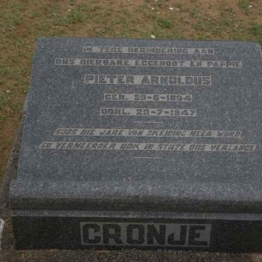 CRONJE Pieter Arnoldus 1894-1947