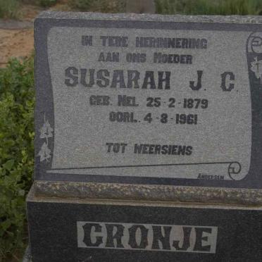 CRONJE Susarah J.C. nee NEL 1879-1961