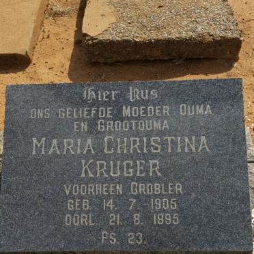 GROBLER Johannes Hermanus 1896-1962 &amp; Maria Christina KRUGER voorheen GROBLER 1905-1995