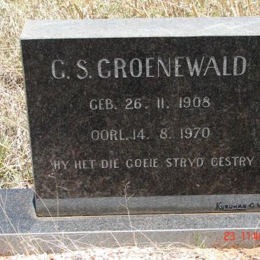 GROENEWALD G.S. 1908-1970