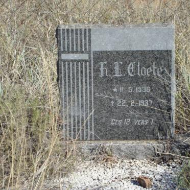 CLOETE H.L. 1936-1937