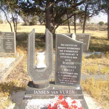 VUREN Roelof Johannes, Jansen van 1963 -2013