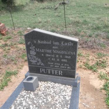 PUTTER Marthie Magdalena nee SMITH 1965-1980