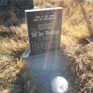 WESTHUIZEN Jacobus Frederik, van der 1932-2009