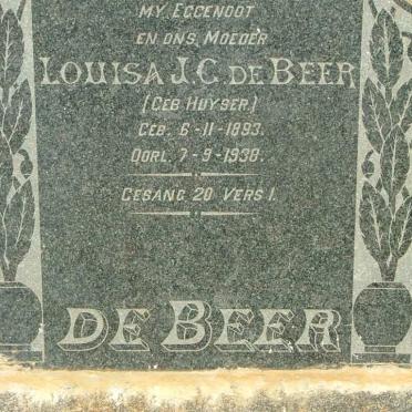 BEER Louisa J.C., de nee HUYSER 1893-1938
