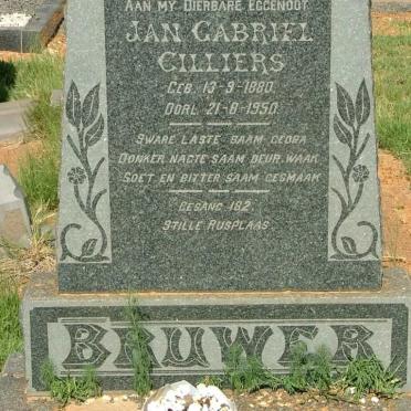 BRUWER Jan Gabriel Cilliers 1880-1950