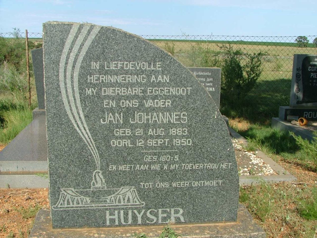 HUYSER Jan Johannes 1883-1950