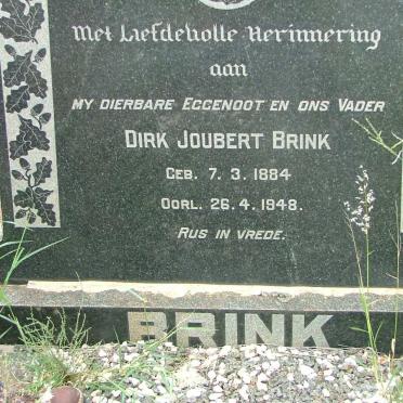 BRINK Dirk Joubert 1894-1948