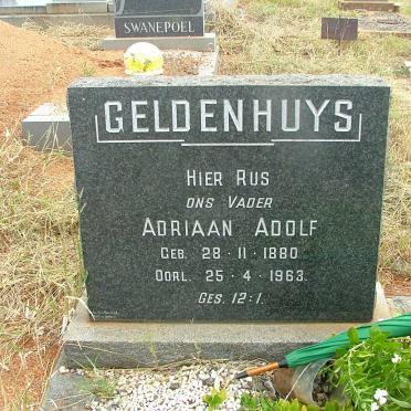 GELDENHUYS Adriaan Adolf 1880-1963