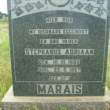 MARAIS  Stephanus Adriaan 1885-1967