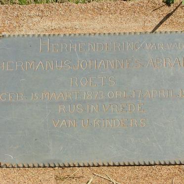 ROETS Hermanus Johannes Abrahm 1873-1949