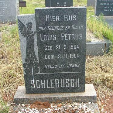 SCHLEBUSCH Louis Petrus 1964-1964