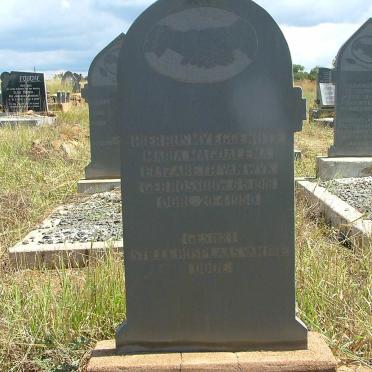 WYK Maria Magdalena Elizabeth, van nee  ROSSOUW 1918-1950