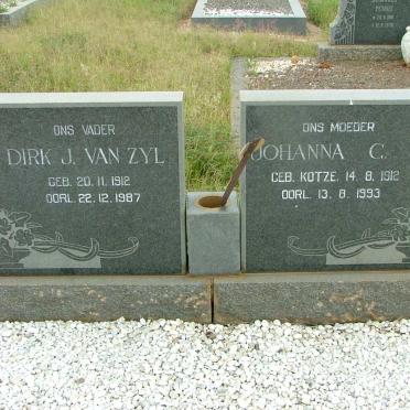 ZYL Dirk J., van 1912-1987 &amp; Johanna C.J. KOTZE 1912-1993