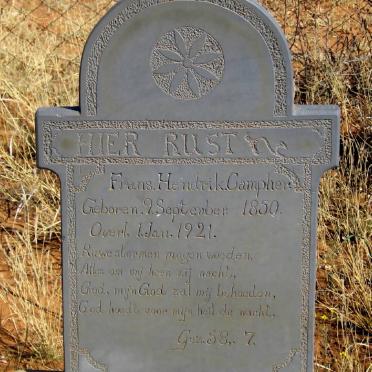 CAMPHER Frans Hendrik 1850-1921