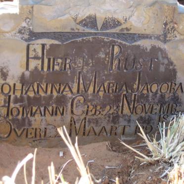 HOMANN Johanna Maria Jacoba 18?-1?9?