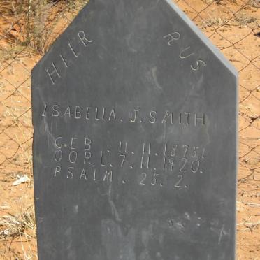 SMITH Isabella J. 1875-1920