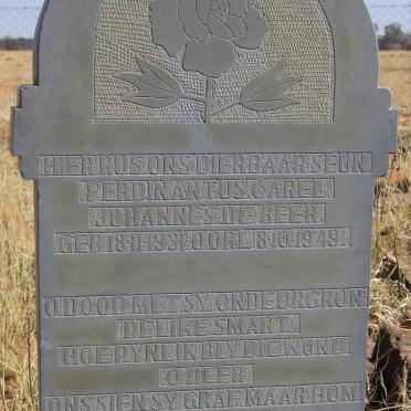 BEER Ferdinantus Carel Johannes, de 1931-1949