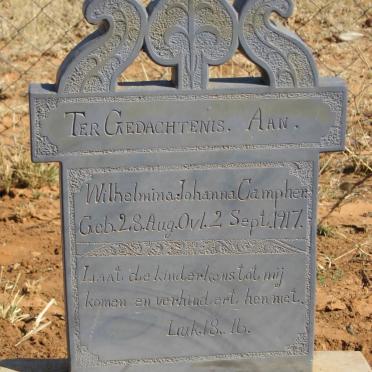 CAMPHER Wilhelmina Johanna 1917-1917