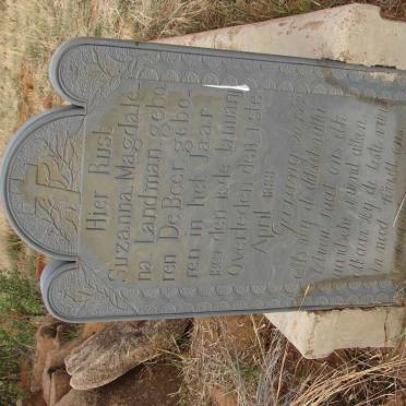 LANDMAN Suzanna Magdalena nee DE BEER 1869-1888