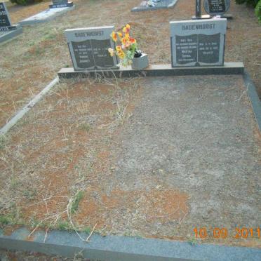 BADENHORST Hendrik Johannes 1929- &amp; Martha Sophia ROSSOUW 1942-1995