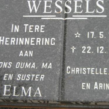 WESSELS Elma 1952-2013