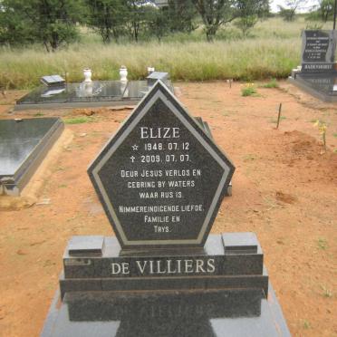 VILLIERS Elize, de 1948-2009