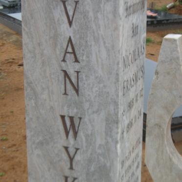 WYK Nicolaas Erasmus, van 1969-1996 :: VAN WYK Johan Wilhelm 1978-2015