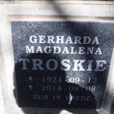 TROSKIE Gerharda Magdalena 1924-2014