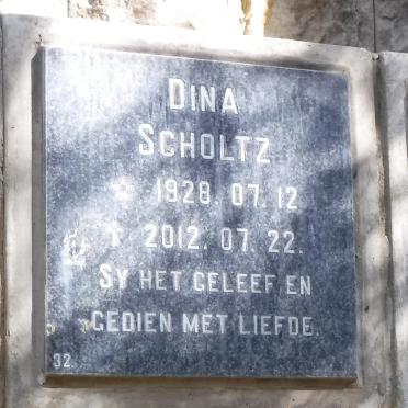 SCHOLTZ Dina 1928-2012