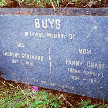 BUYS Jacobus Gustavus 1877-1953 &amp; Fanny Grace HOCKLY 1884-1947