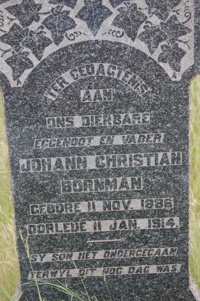 BORNMAN Johannes Christian 1886-1914