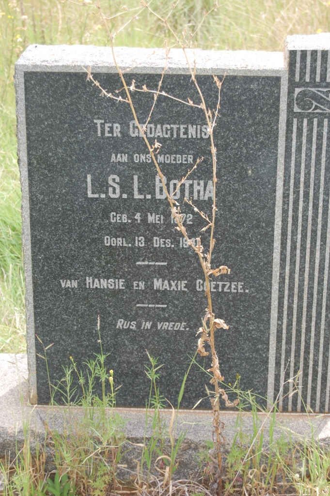 BOTHA L.S.L. 1872-194?