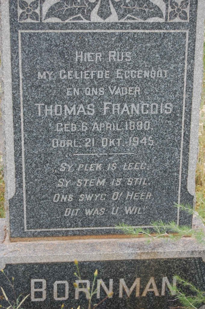 BORNMAN Thomas Francois 1880-1945