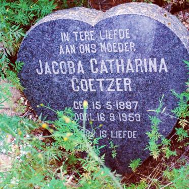 COETZER Jacoba Catharina 1887-1959