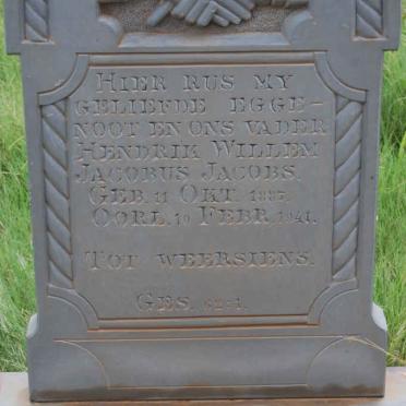 JACOBS Hendrik Willem Jacobus 1887-1941