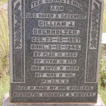 OBERHOLZER Gilliam J. 1867-1940