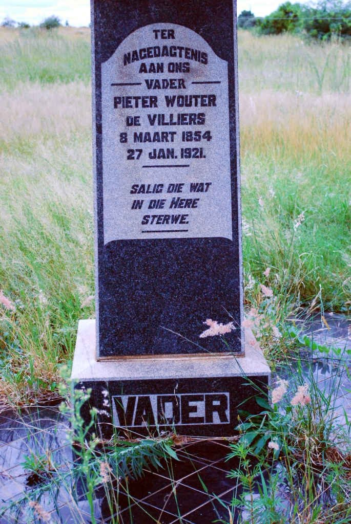 VILLIERS Pieter Wouter, de 1844-1921