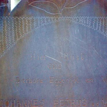 WALT Johannes Petrus, v.d. 1852-1929