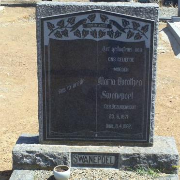 SWANEPOEL Maria Dorothea nee BEZUIDENHOUT 1871-1962
